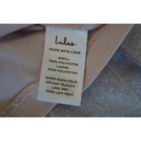 Lulus Especially Stunning Blush Pink Sparkly Pleated Maxi Prom Dress Size Medium - Picture 8 of 12